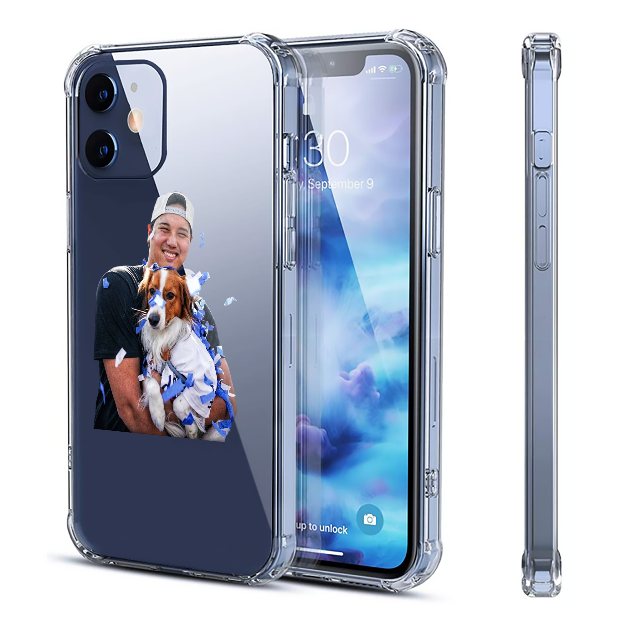  Clear IPhone 12 Case – Soft TPU With UV Print – Enhanced Drop Protection, Precise Fit, Anti-Fingerprint, Customizable Design, Scratch-Resistant, Yellow-Resistant